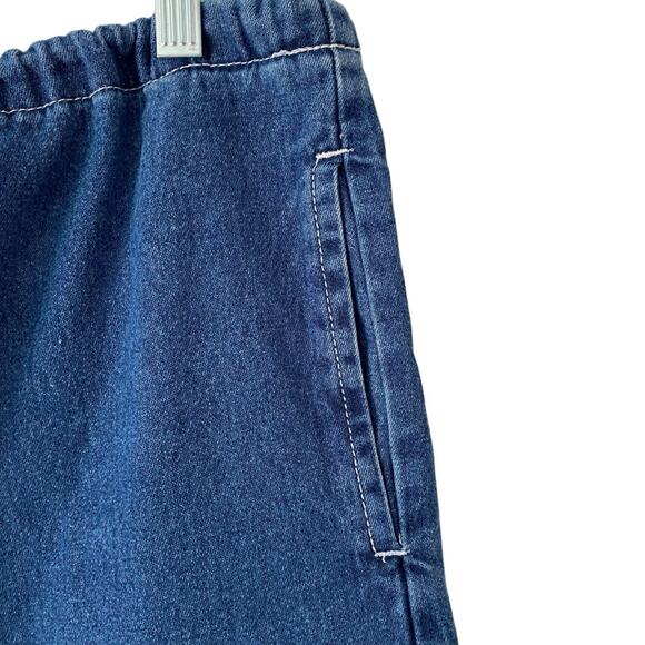 KIK Girl Drawcord Wide Leg 90s Rave Jean Crop Jeans small medium - Picture 4 of 9